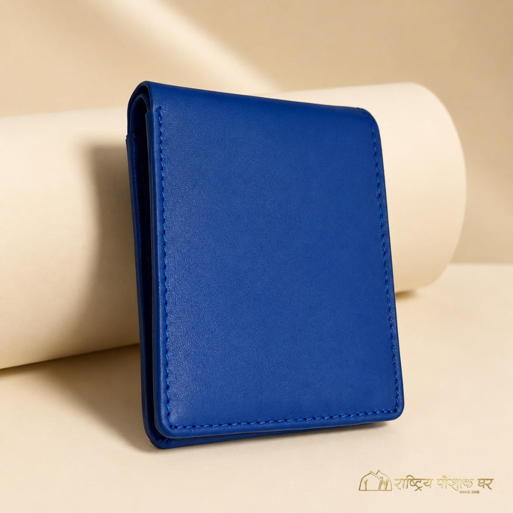 Blue Leather Wallet