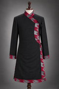 Daura Suruwal with Dhaka Border – Traditional Nepali Men's Outfit