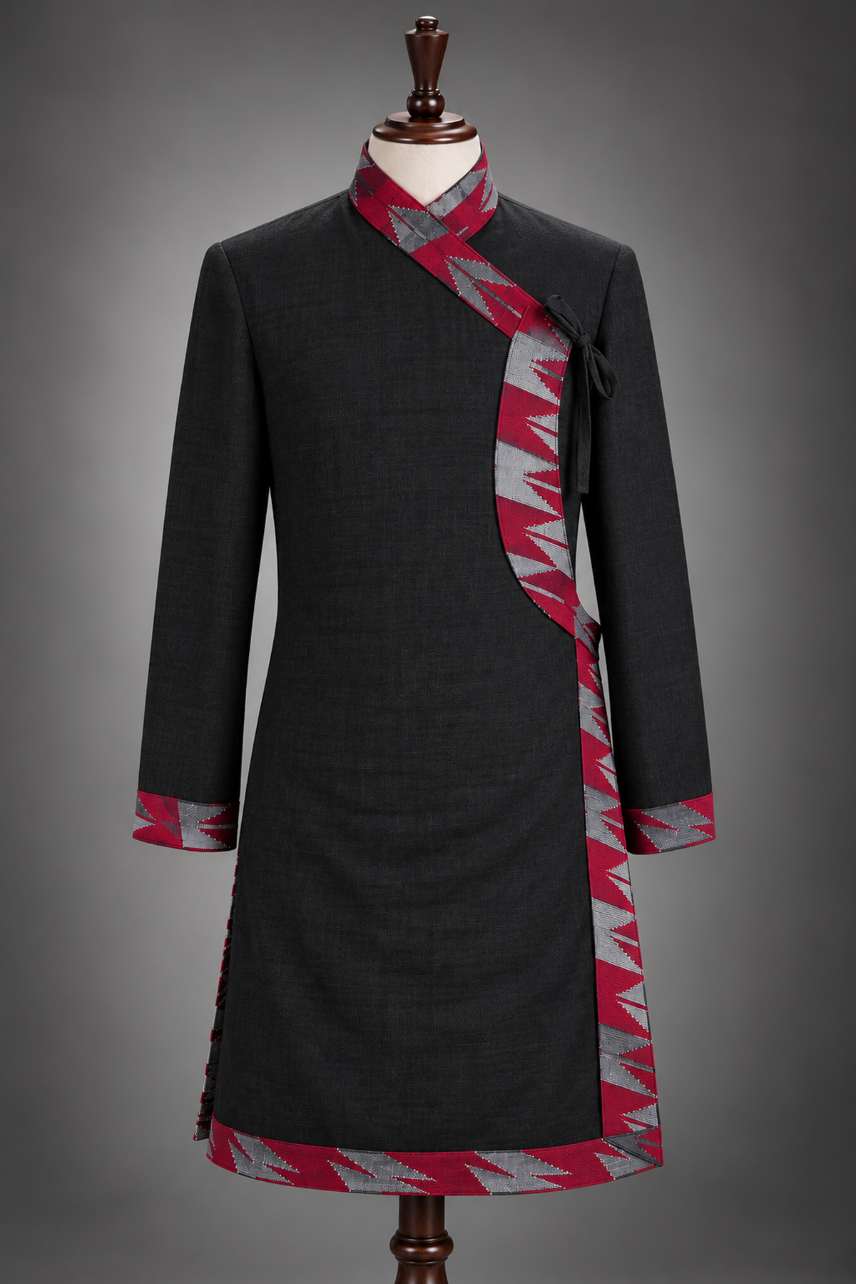 Daura Suruwal with Dhaka Border – Traditional Nepali Men's Outfit