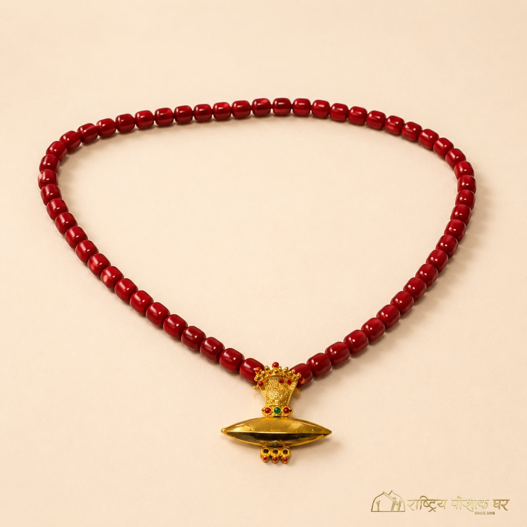 Traditional Red Bead Necklace