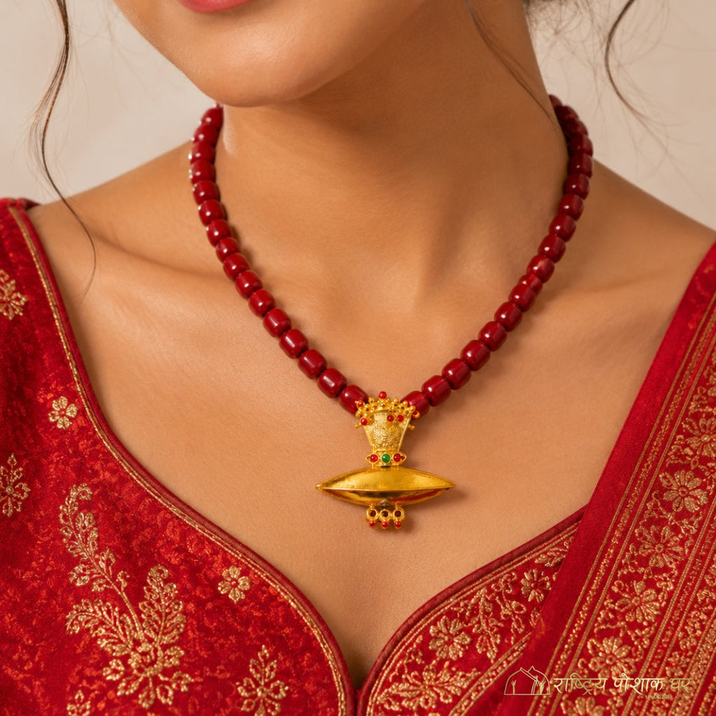 Traditional Red Bead Necklace